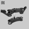 INCA TP013 Customization Universal Motorcycle Triple Tree Black Anodized