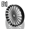 INCA Customization Motorcycle Accessory LG-39 Twenty spoke-style wheels with bright faces