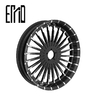 INCA Customization Motorcycle Accessory LG-34 24 bright spokes center pleated face style wheels